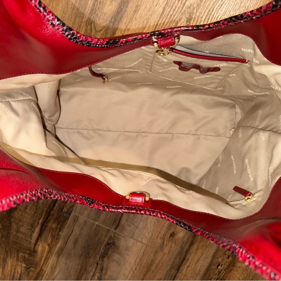 Brahmin Iona Tote Bag and Wallet Set in Cherry Lacquer - Picture 4 of 6